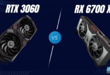 AMD Radeon RX 6700 XT Vs Nvidia GeForce RTX 3060