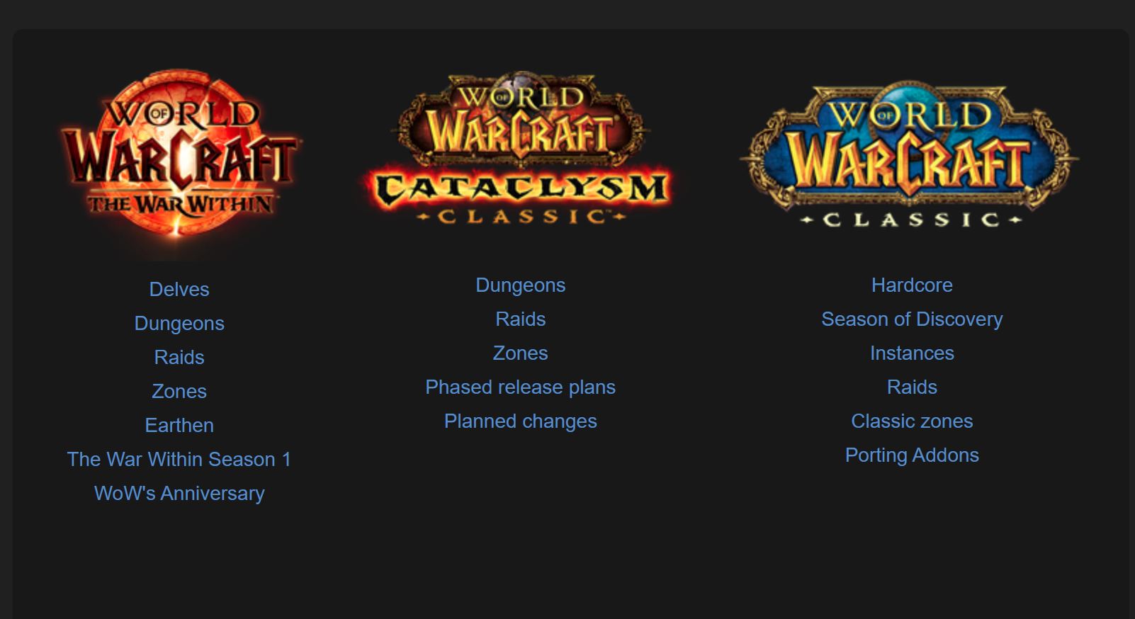 Warcraft Wiki World of Warcraft